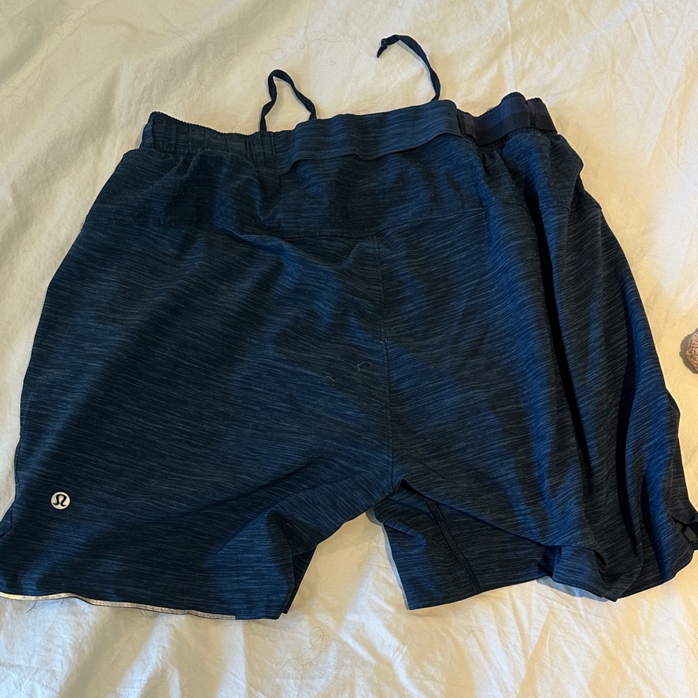 Lululemon Athletica Dark Blue Athletic Shorts - Picture 3 of 4